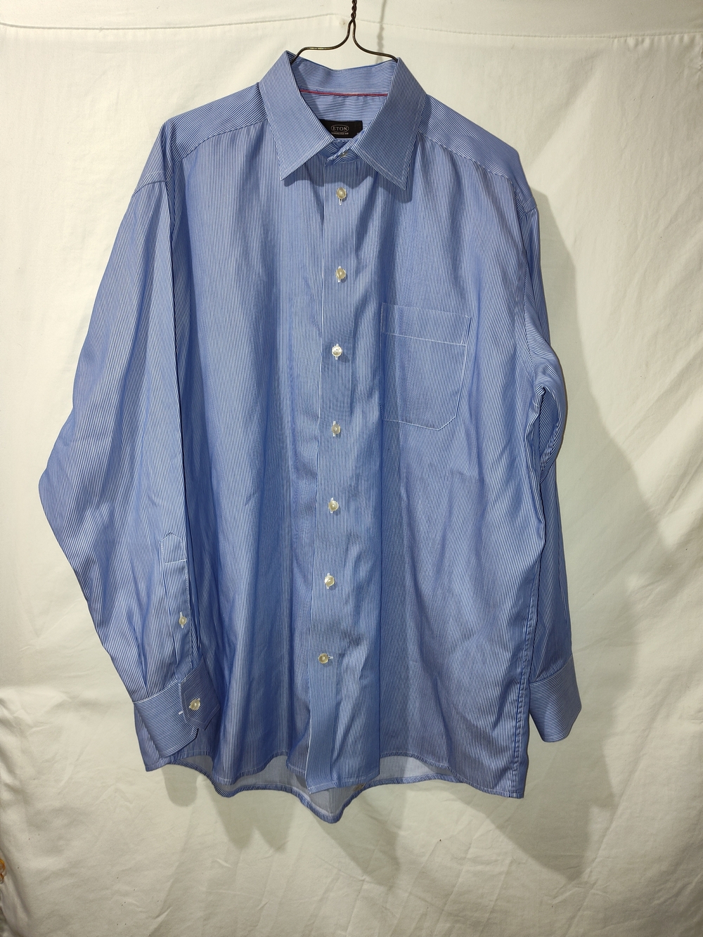 Eton Light Blue Men's Dress Shirt with Chest Pocket